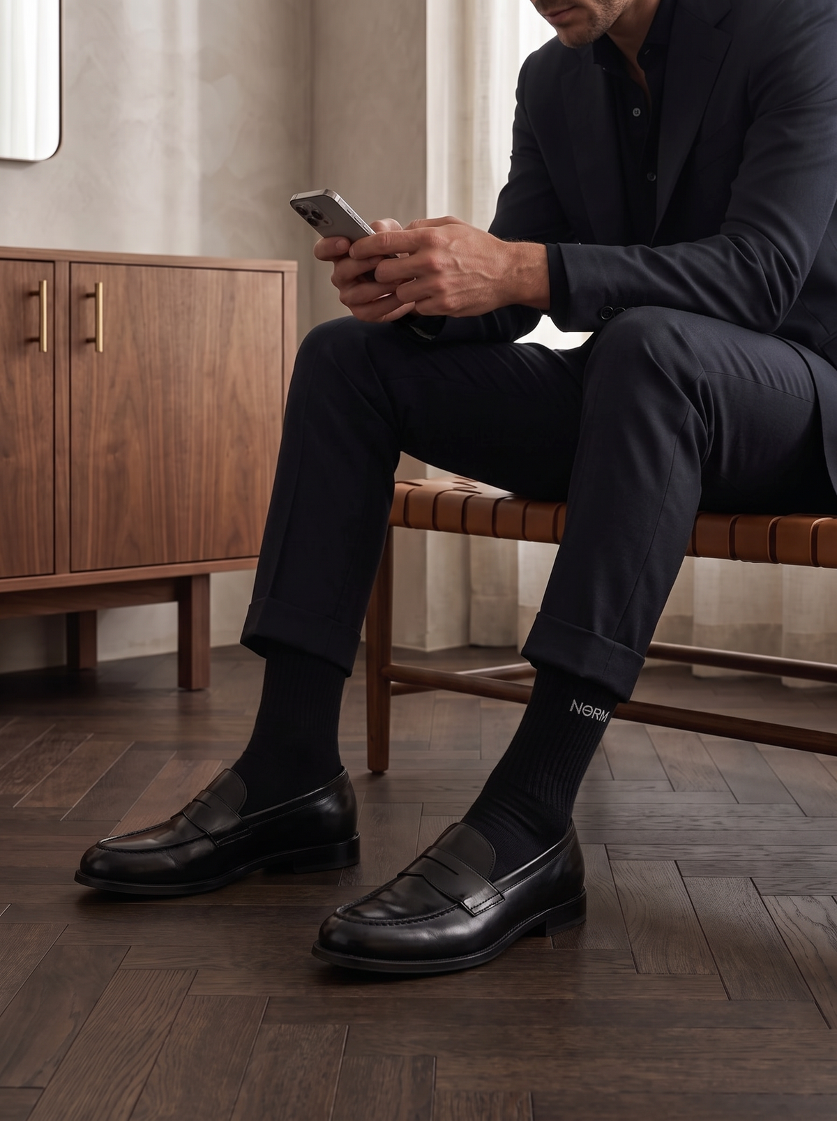 Signature Crew Sock Black